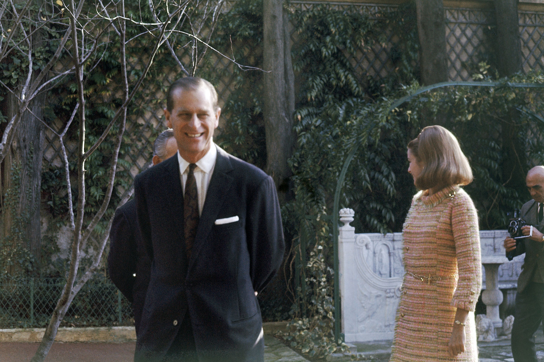 1966: Prince Philip with Princess Grace